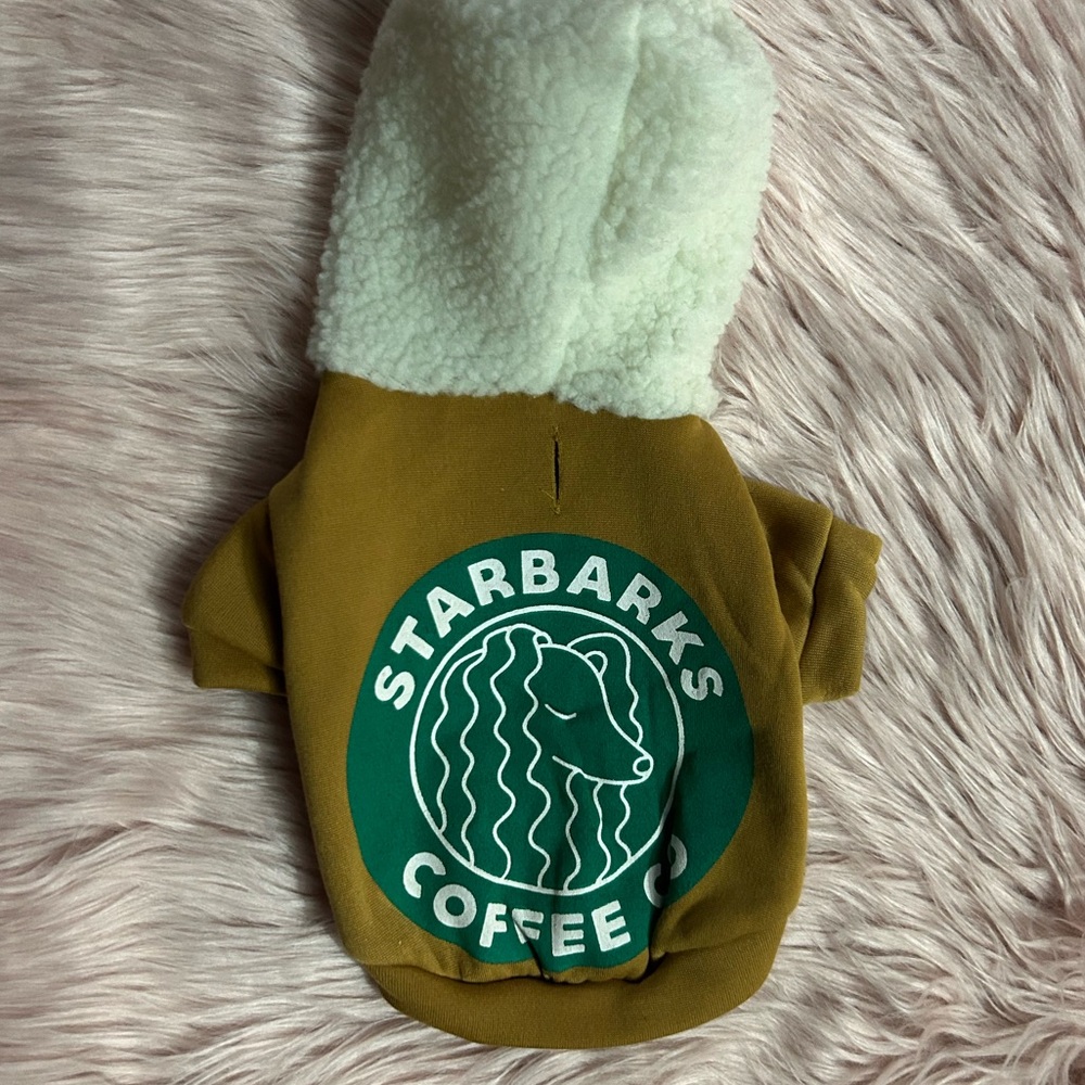 STARBARKS Faux Teddy Hoodie Sweatershirt Pet Dog S